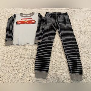 Hanna Andersson x Disney Pixar Kids Striped Pajamas with Cars Design